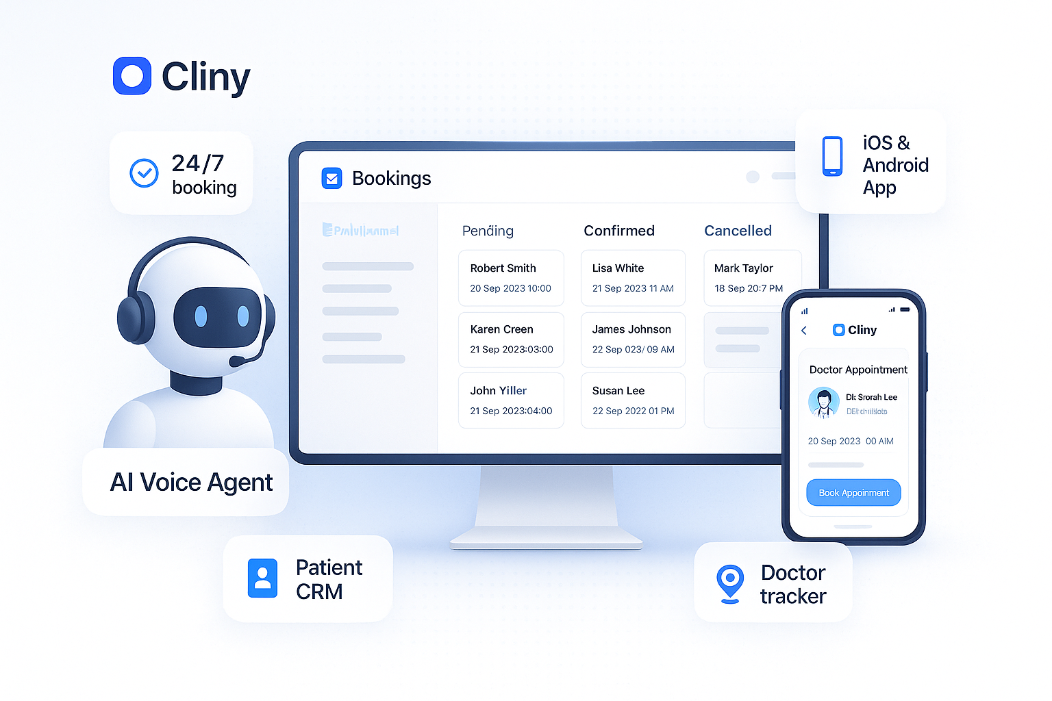 Cliny dashboard interface